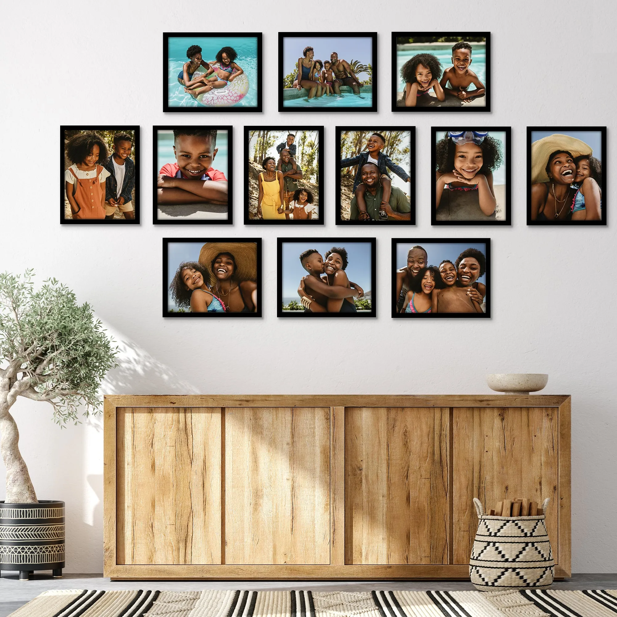 12 Piece - Gallery Wall Picture Frame Set | Black