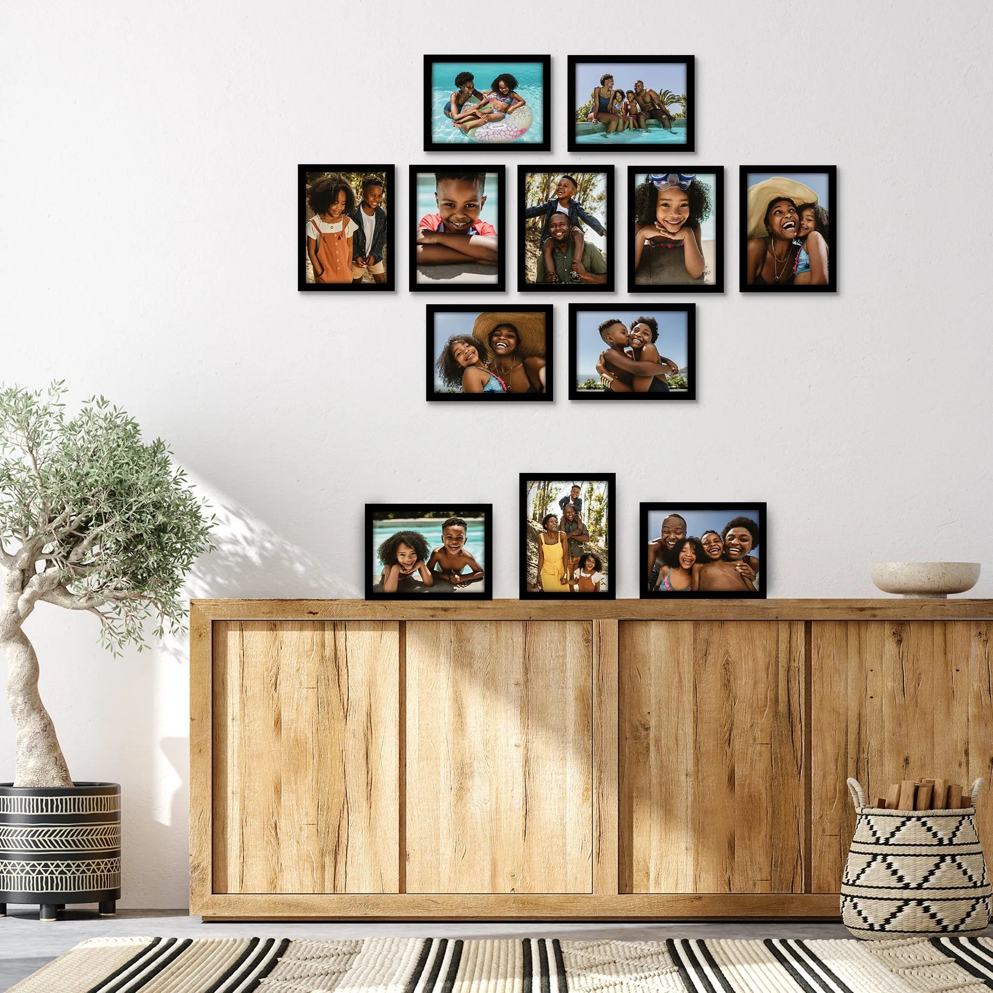 12 Piece - Gallery Wall Picture Frame Set | Black