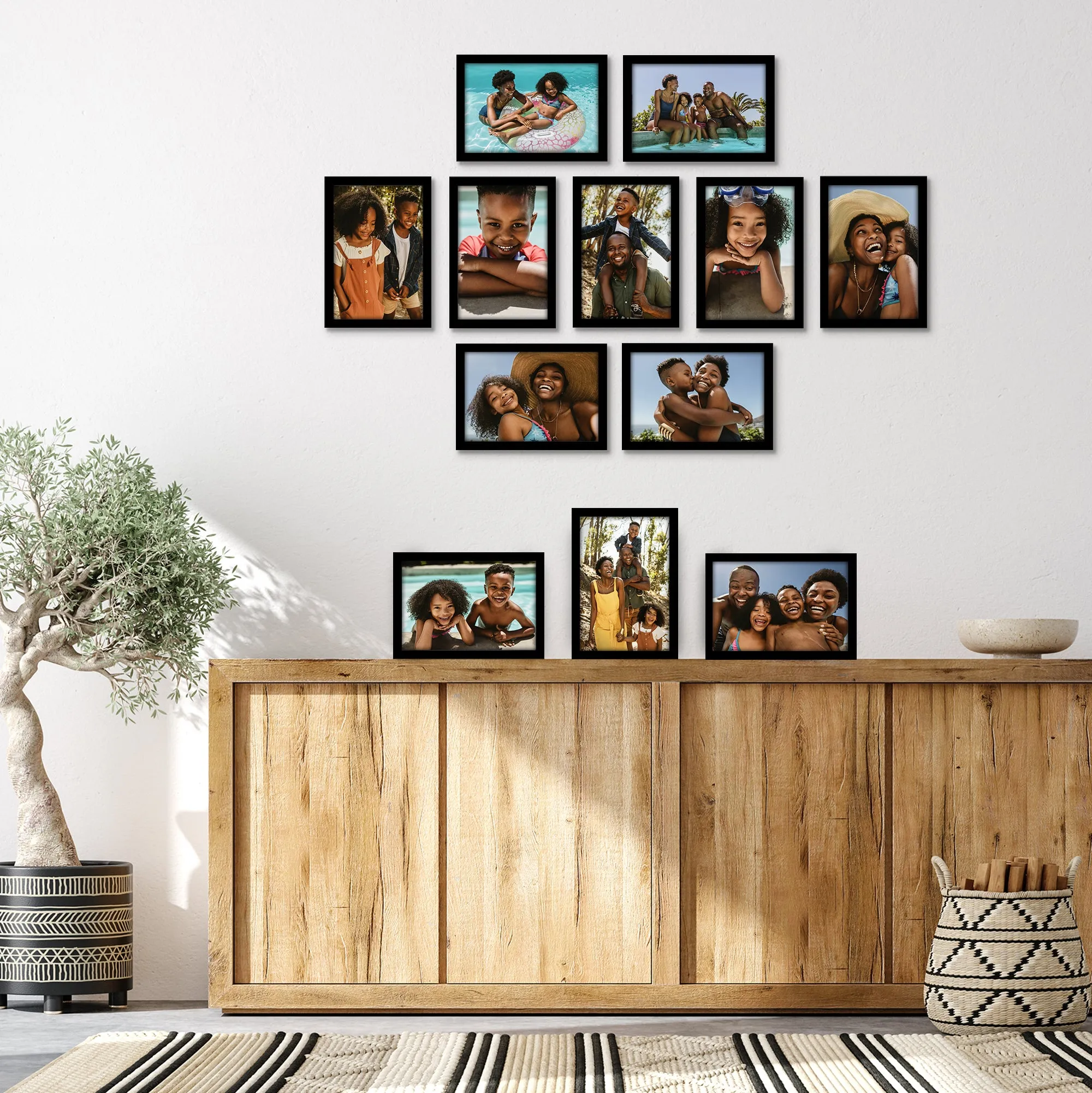 12 Piece - Gallery Wall Picture Frame Set | Black