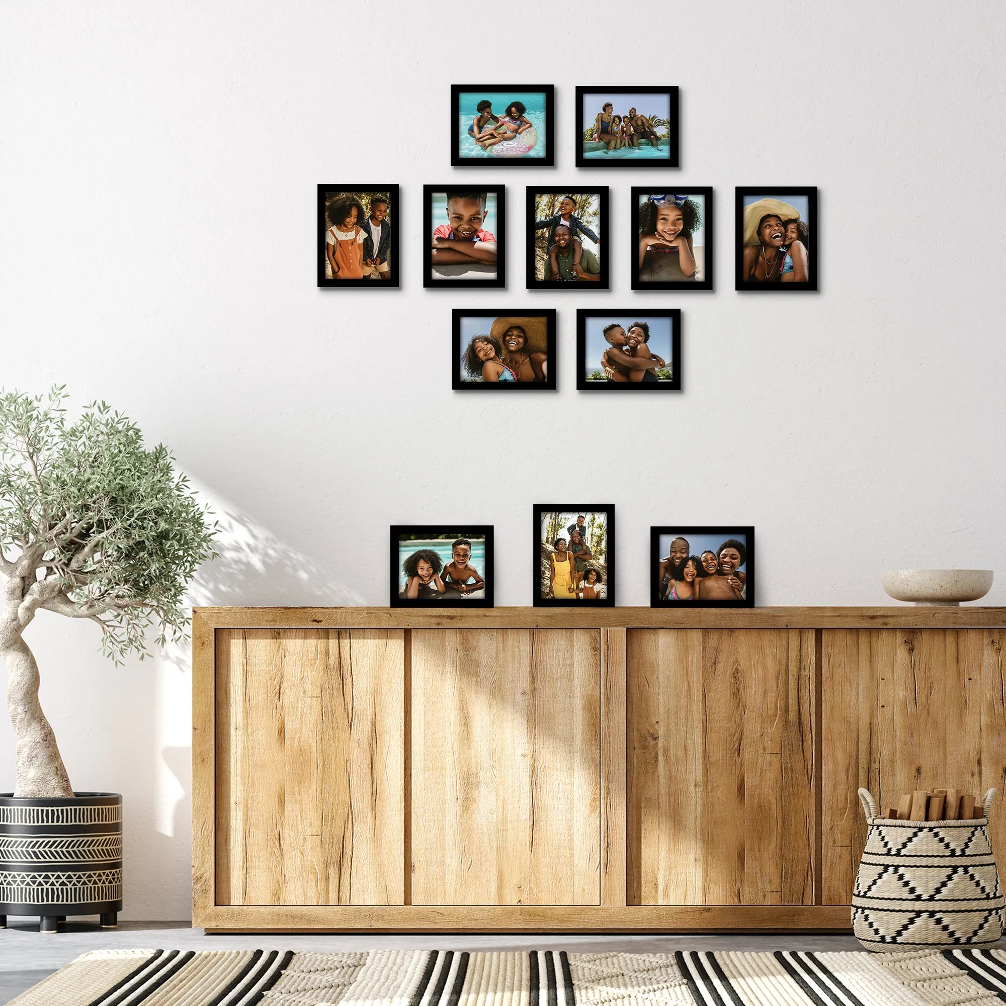 12 Piece - Gallery Wall Picture Frame Set | Black