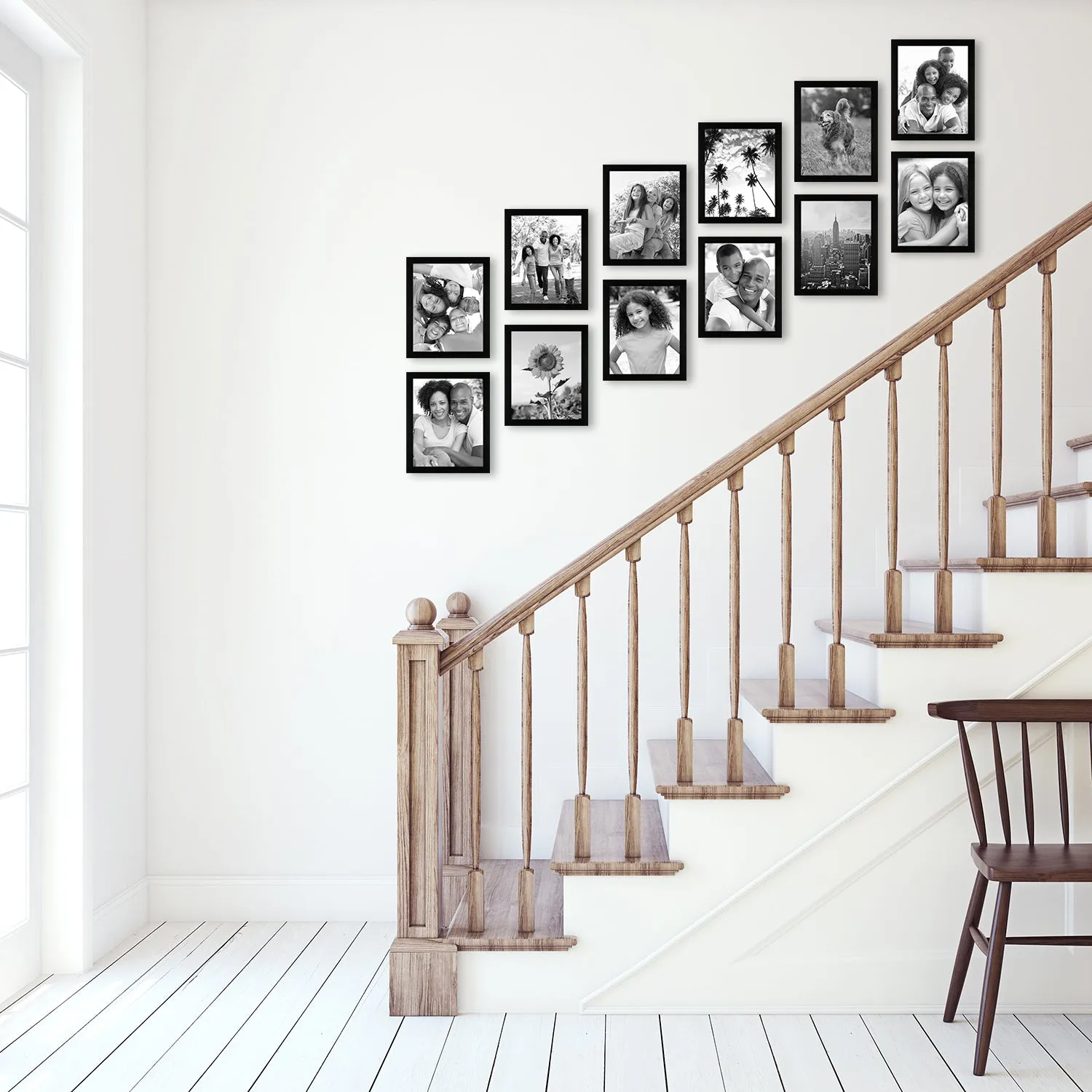 12 Piece - Gallery Wall Picture Frame Set | Black