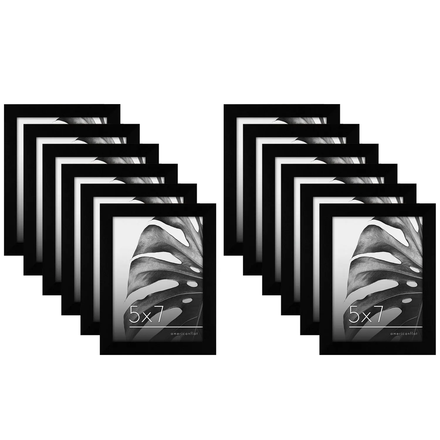 12 Piece - Gallery Wall Picture Frame Set | Black