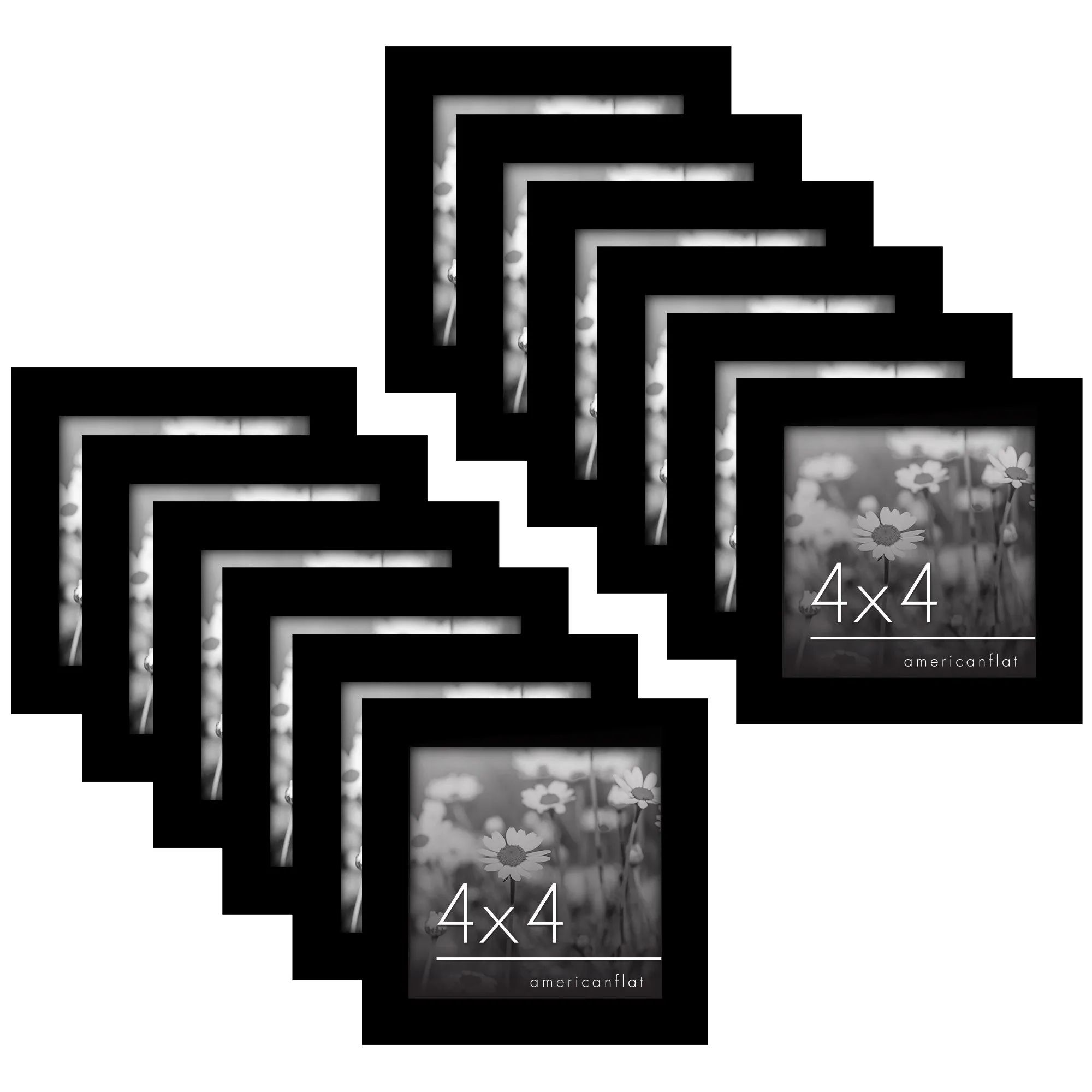 12 Piece - Gallery Wall Picture Frame Set | Black