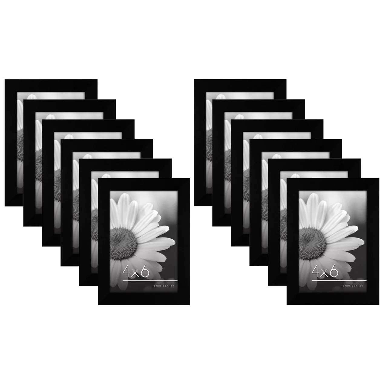 12 Piece - Gallery Wall Picture Frame Set | Black