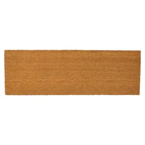 120cm x 40cm Brown Coir Double Door Mat - By Nicola Spring