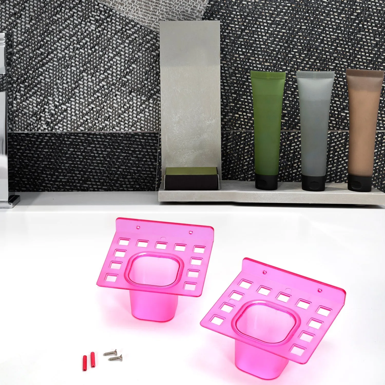 2in1 Tumbler Dish &  Toothbrush Holder ( 2 pcs Pack )