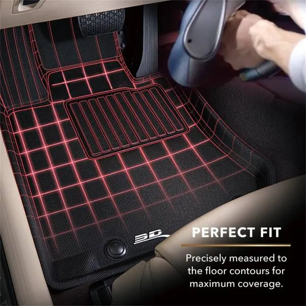 3D MAXpider Floor Mats GMC Sierra Regular Cab (14-18) All-Weather Kagu Series - 1st Row Only