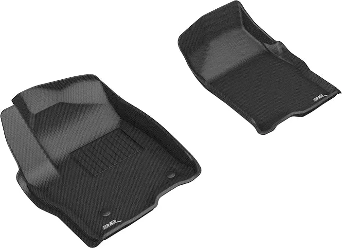 3D MAXpider Floor Mats GMC Sierra Regular Cab (14-18) All-Weather Kagu Series - 1st Row Only