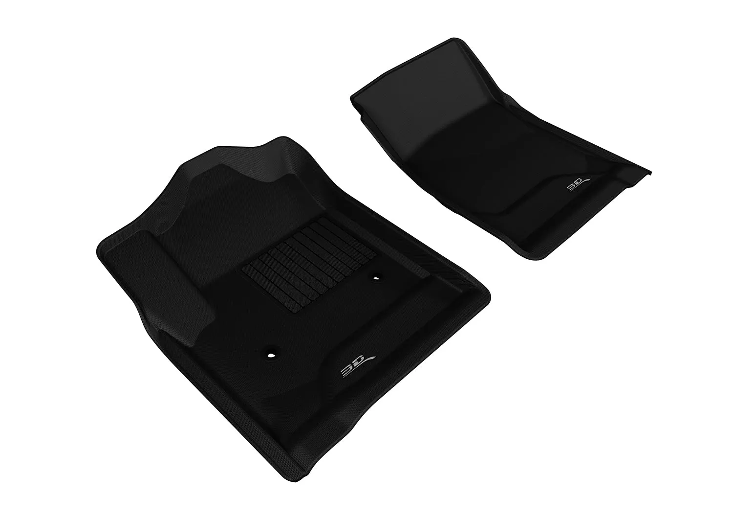 3D MAXpider Floor Mats GMC Sierra Regular Cab (14-18) All-Weather Kagu Series - 1st Row Only