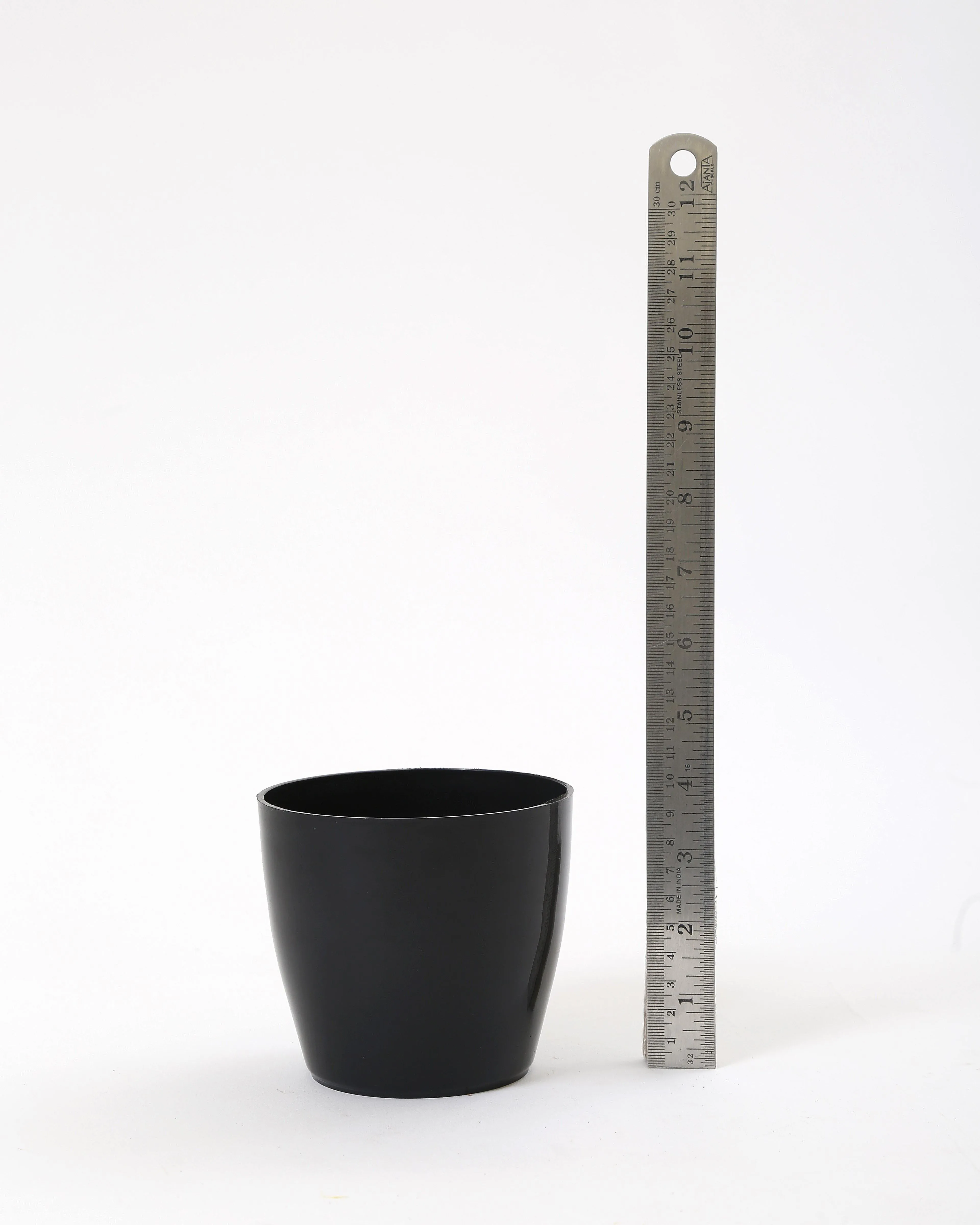 4 Inch Black Singapore Pot (105mm)