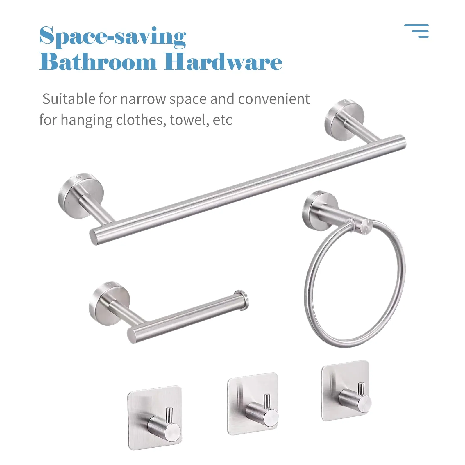 6PCS Bathroom Hardware Set