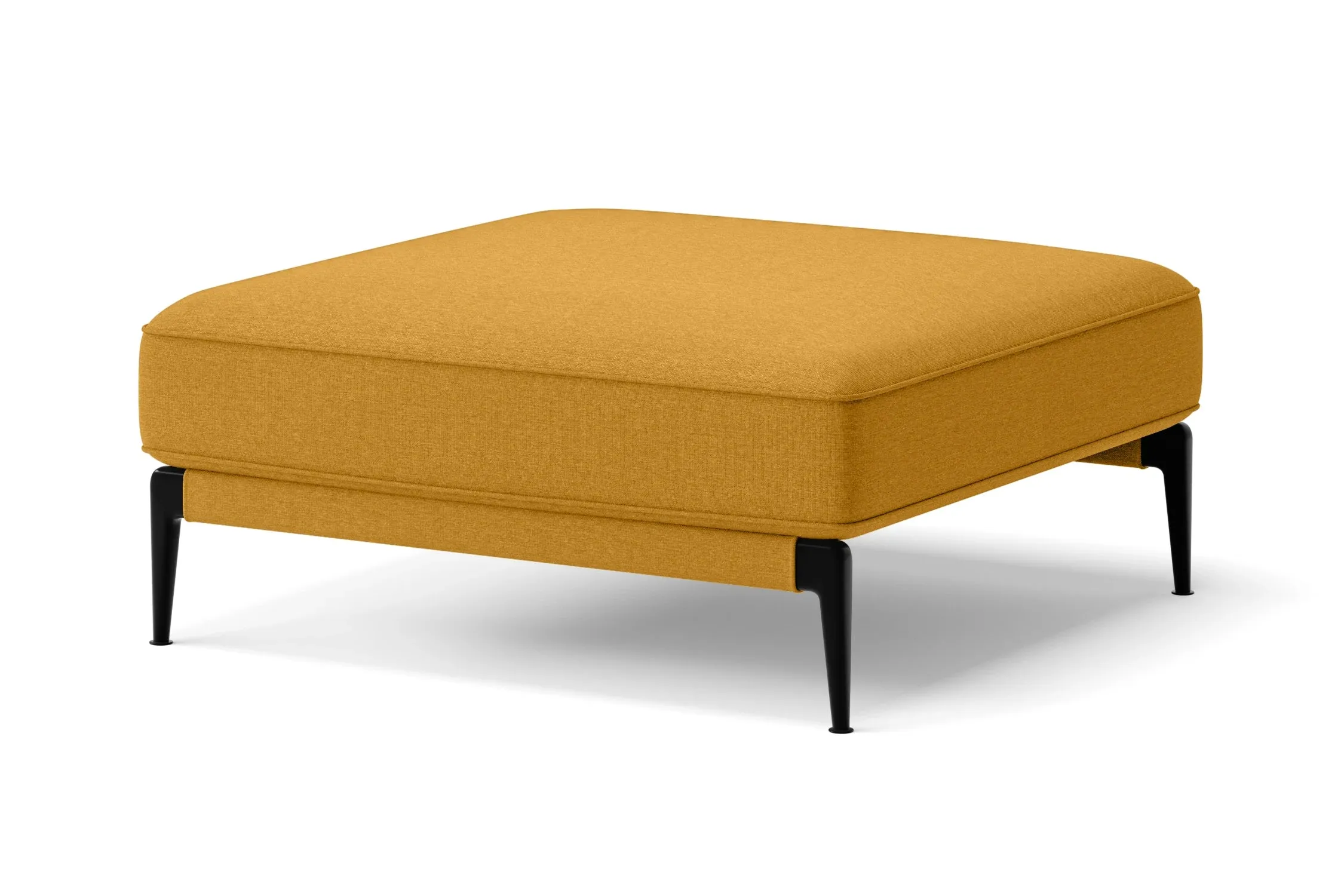 Acerra Ottoman Yellow Linen Fabric