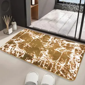 Anti-Slip Door Mat(319)-14245Beige Marble