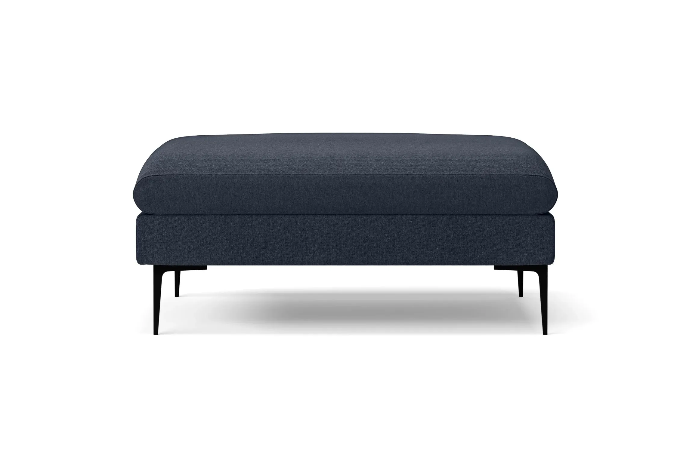 Aprilia Ottoman Dark Blue Linen Fabric