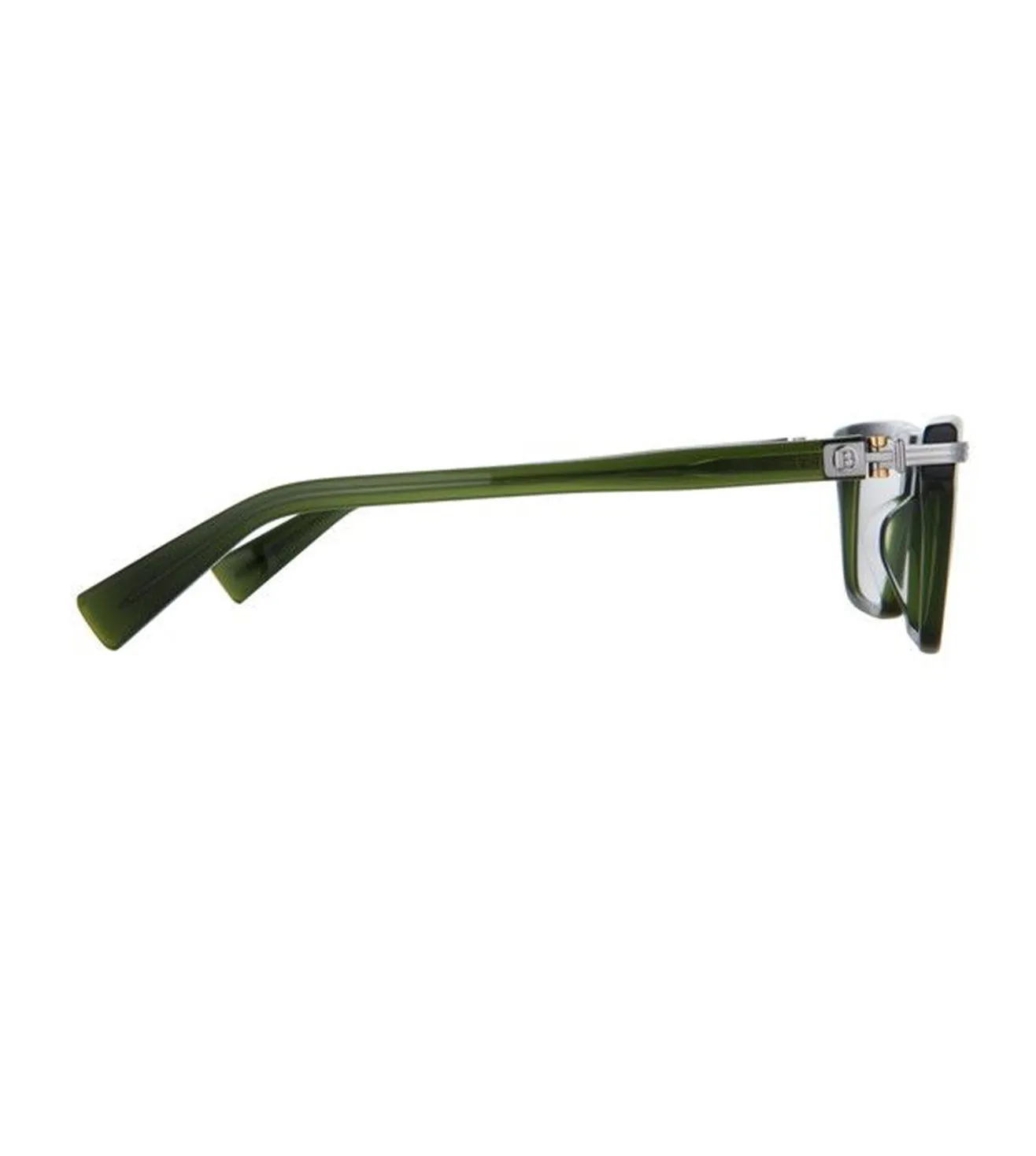 Balmain Unisex Dark Green Square Optical Frame