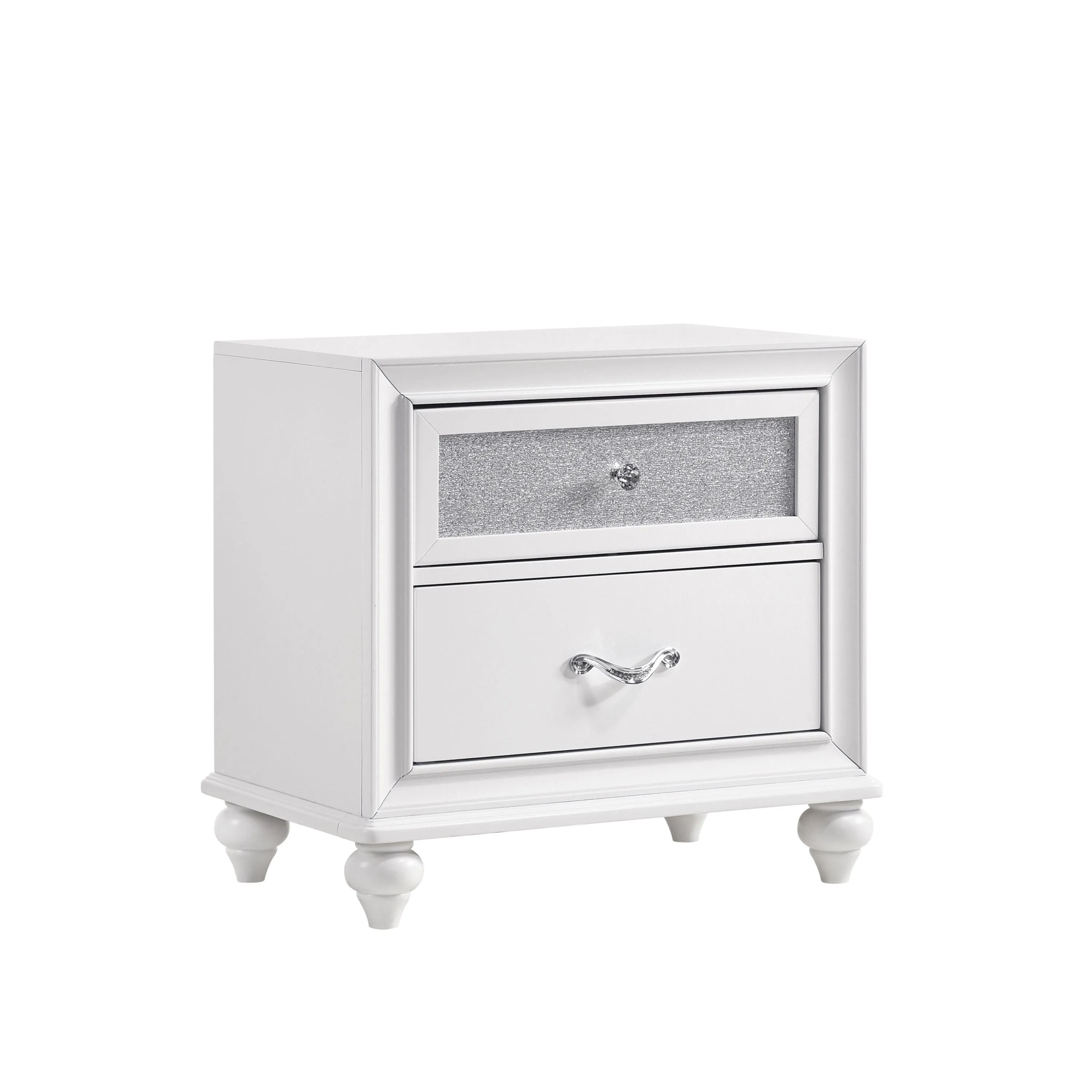 Barzini 2-Drawer Nightstand White - 205892