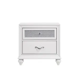 Barzini 2-Drawer Nightstand White - 205892