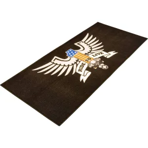 BikeTek Series 3 American Eagle Live To Ride Garage Mat Black