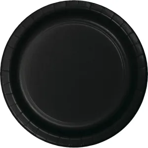 Black Paper Dessert Plates (8/Pkg)