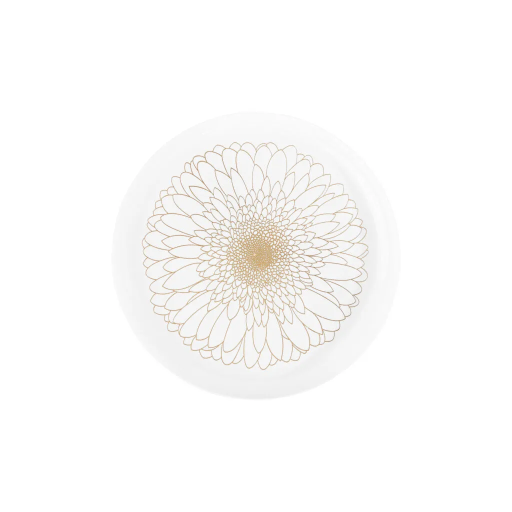 Blossom Plates White/Gold Combo 10" 8" 20pc