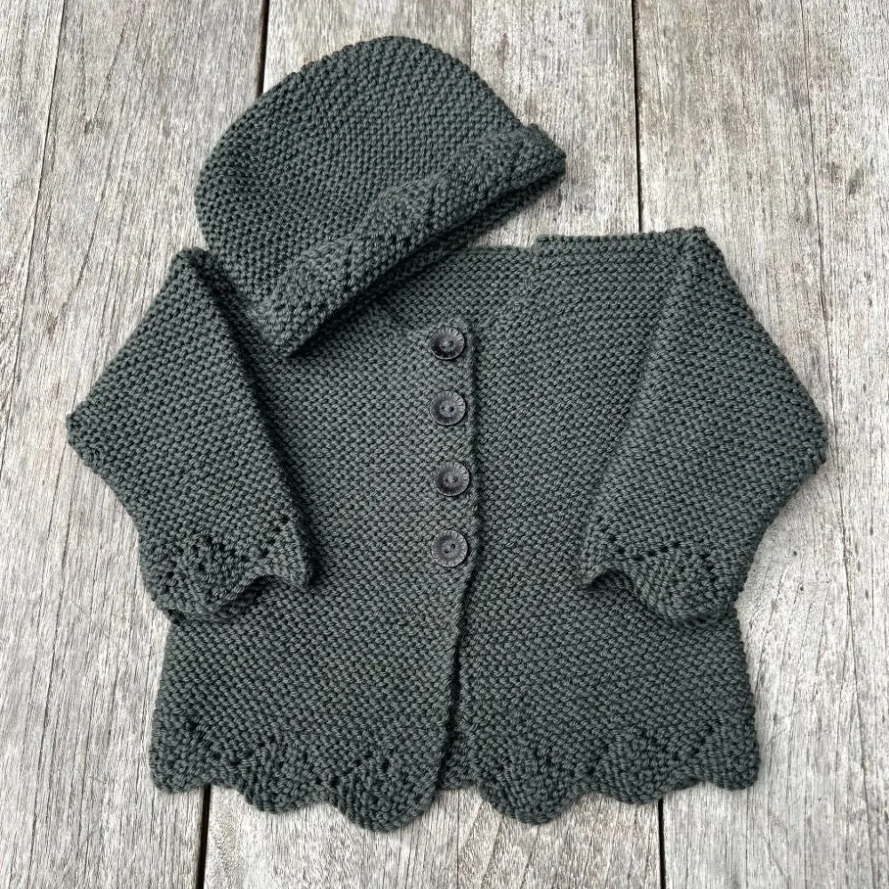 Bobbie Cardigan & Hat Knitting Pattern