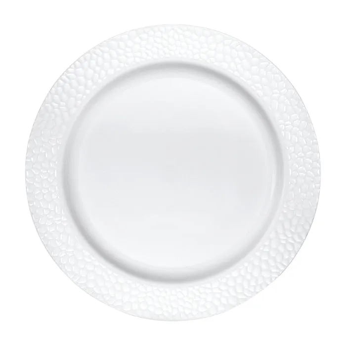 Bulk Pearl Pebble Plastic Dessert Plates (120 per Case)