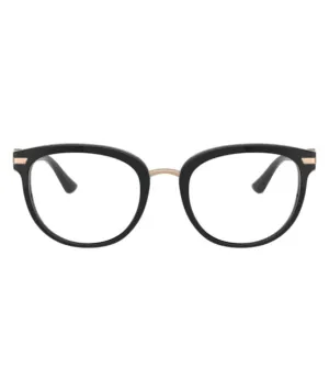 Bvlgari Men Gold Rectangular Optical Frame