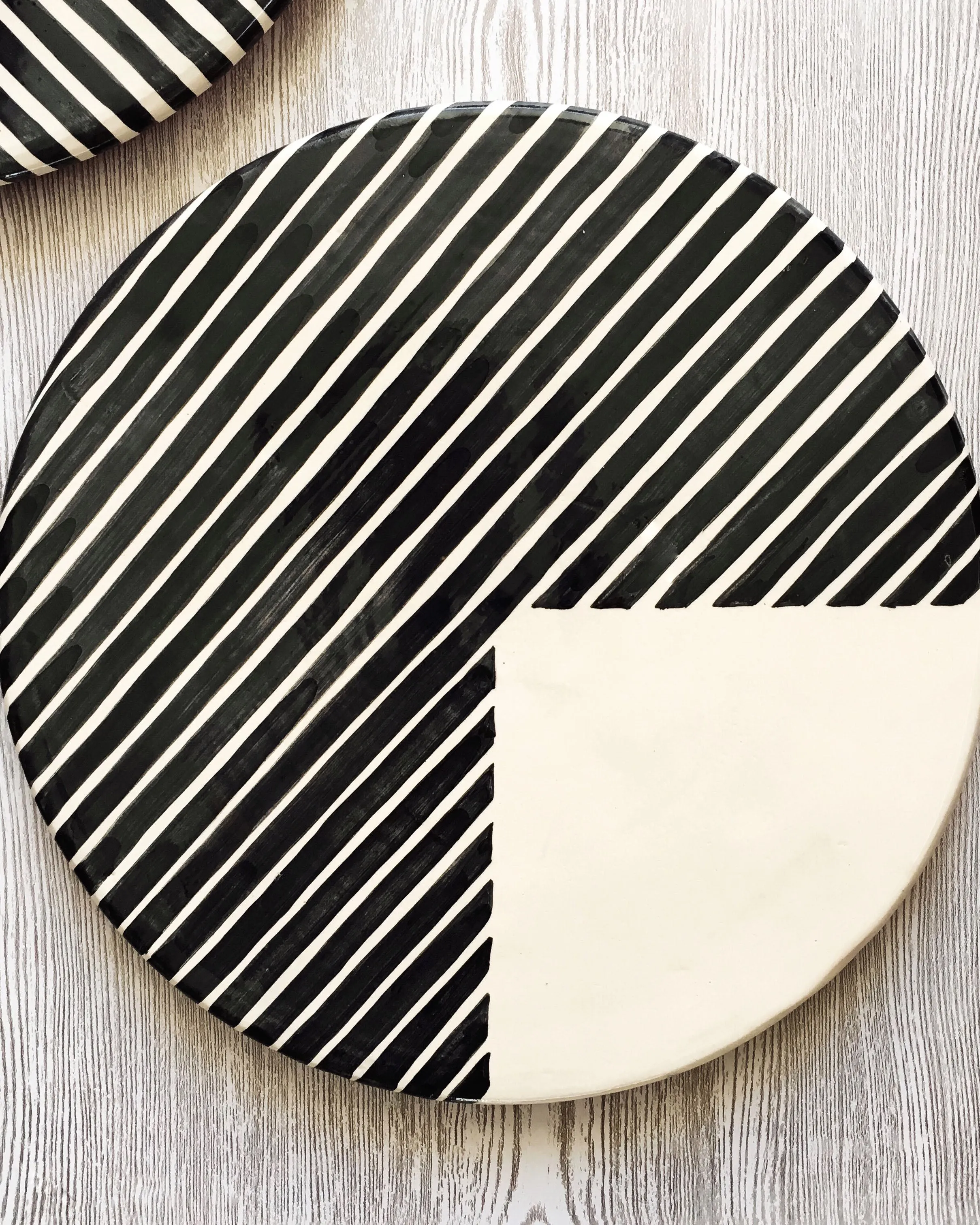 Casa Cubista Graphic Tableware - 3/4 Stripe Platter