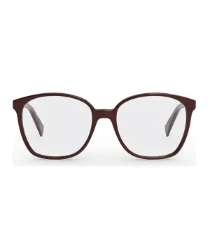 Celine Women Burgundy Square Optical Frame