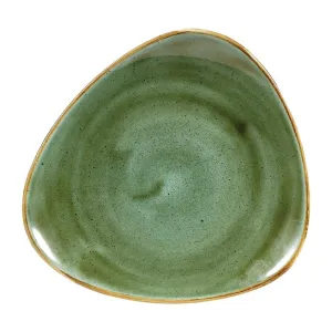 Churchill Stonecast Triangular Plates Samphire Green 192mm (Pack of 12)