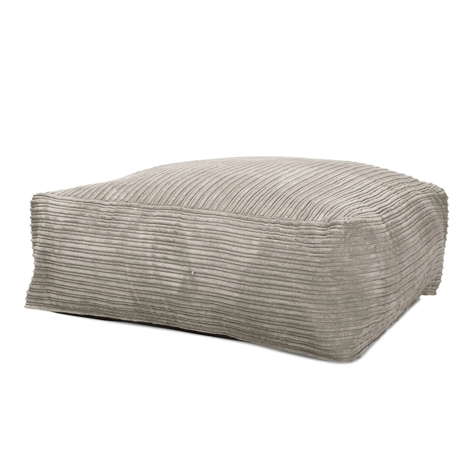 CloudSac 250 Memory Foam Ottoman Pouf - Cord Mink