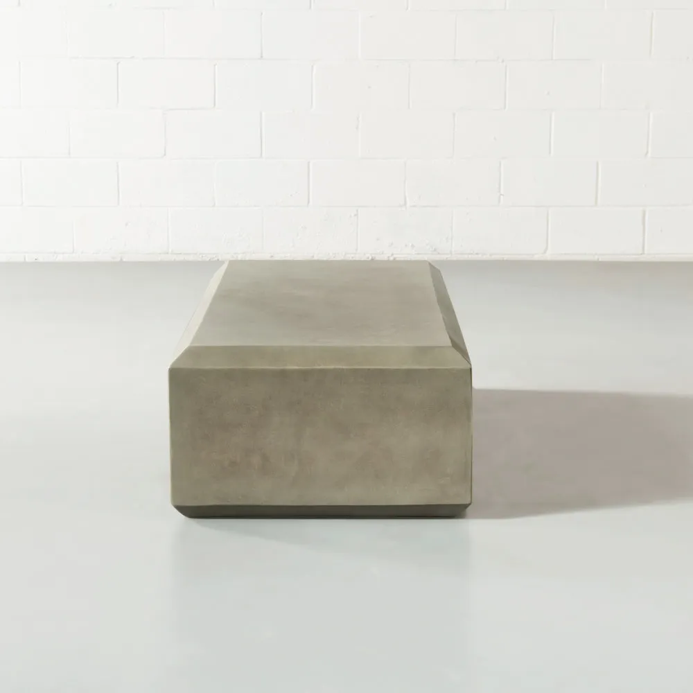 DASANO - Grey Concrete Coffee Table Rectangular