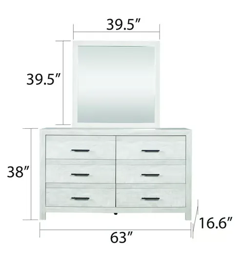 DENVER 5 PCS BEDROOM SET