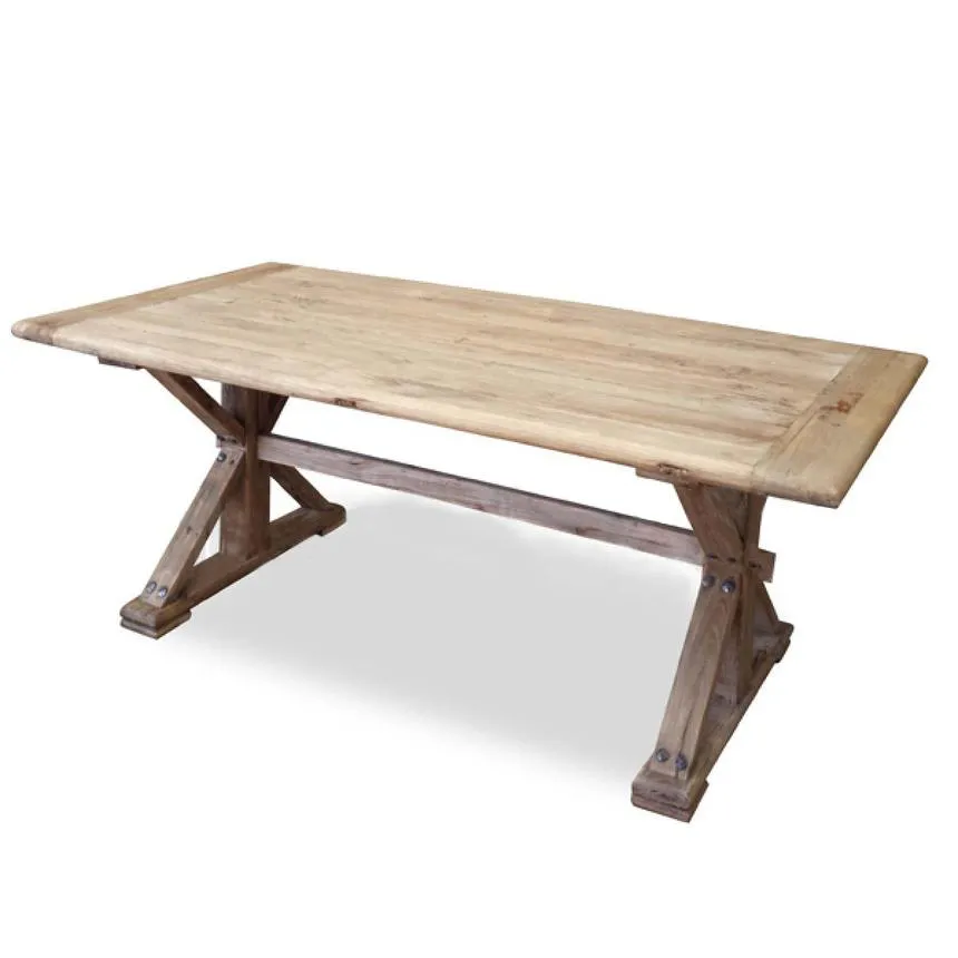 Dining Table 1.98m - Rustic Natural