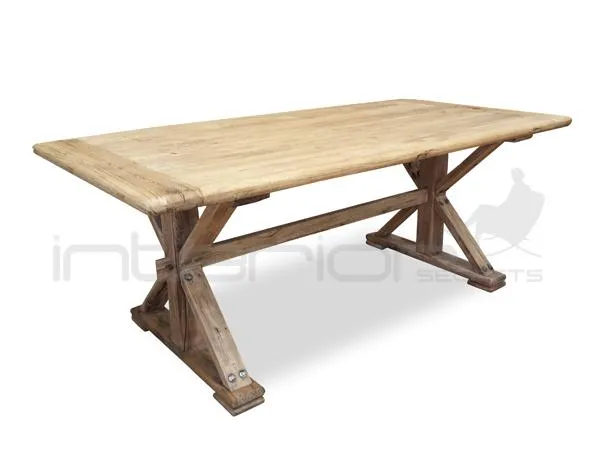 Dining Table 1.98m - Rustic Natural