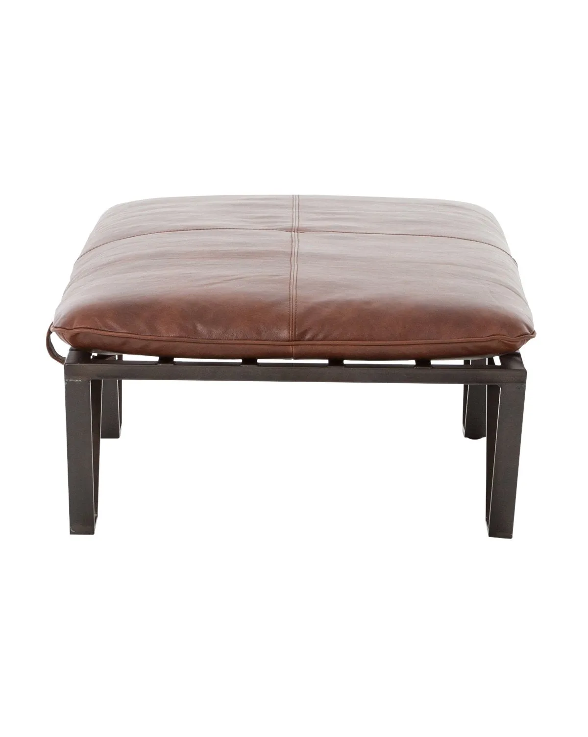 Drew Leather Ottoman