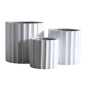 Echidna Triple - 3 x Plant Pot Bundle – White (S,M,L)