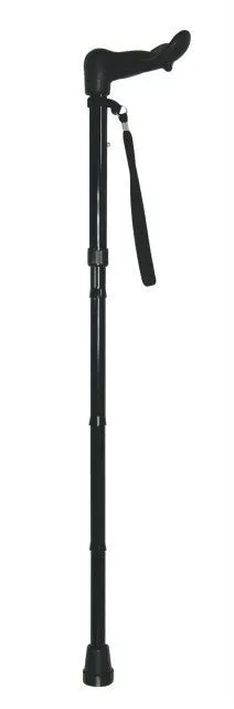 Folding Walking Stick With Fischer Handle - Left Handed