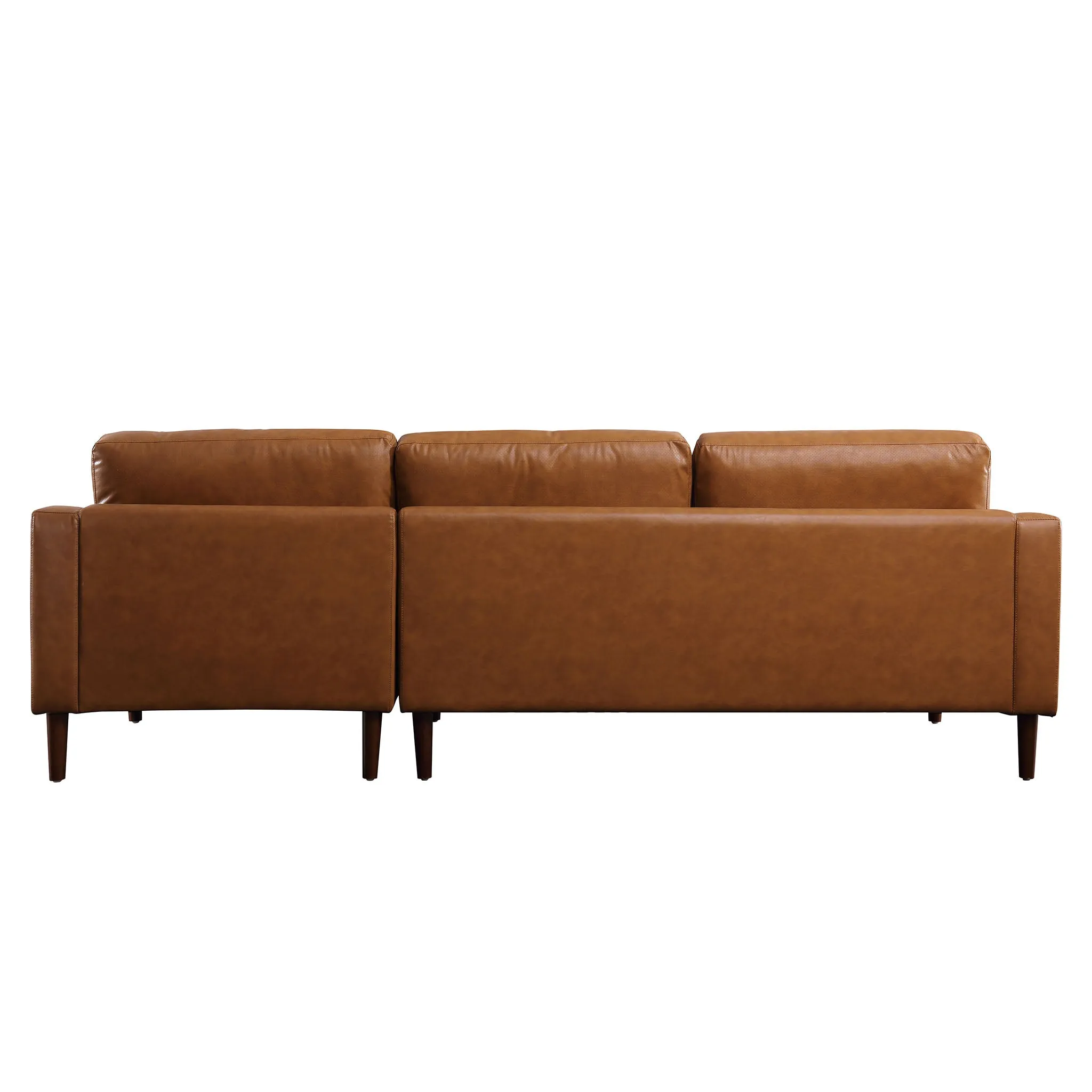 Frederick Modern Contemporary Leather Sofa with Chaise