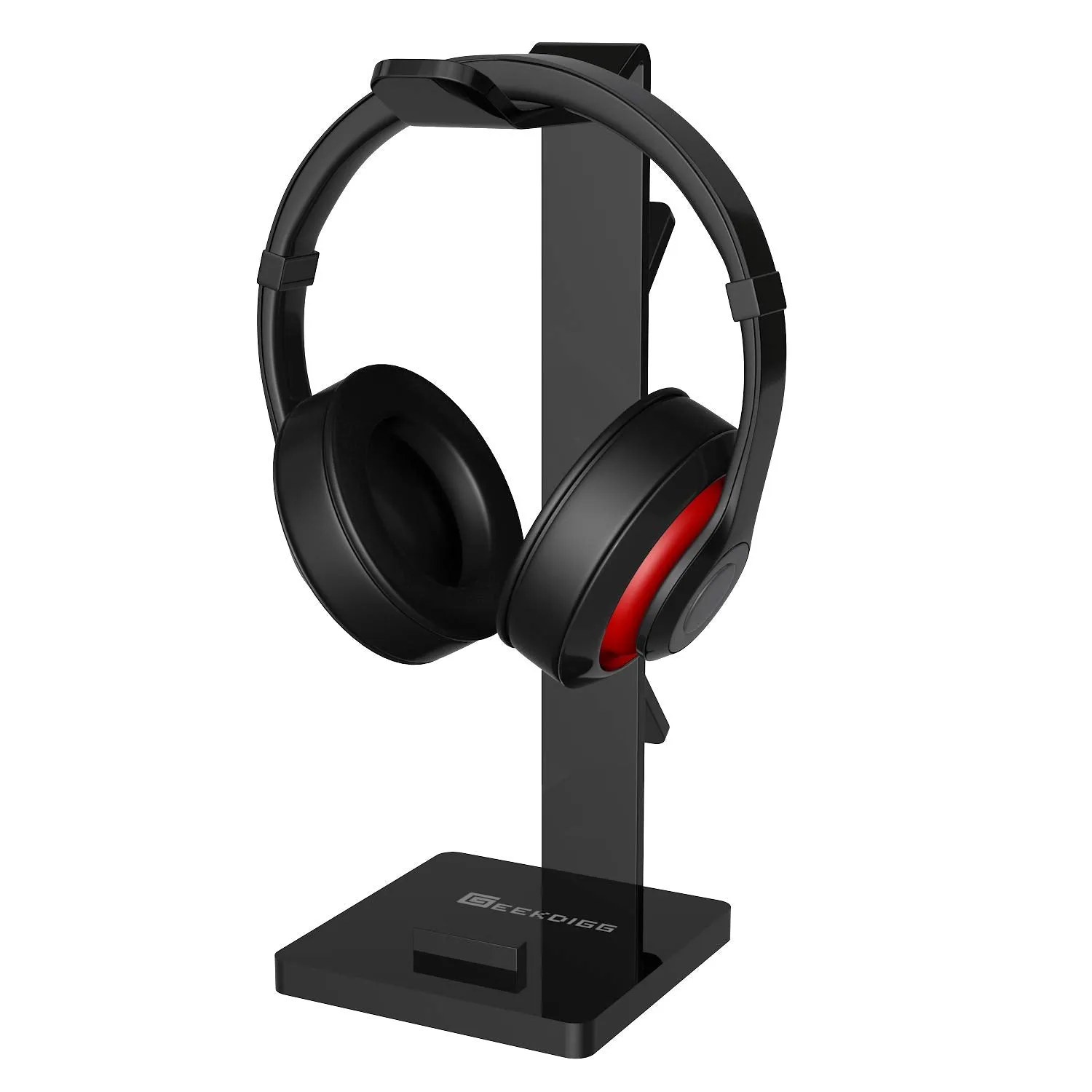 Geekdigg Acrylic Headset Headphone Stand Gaming Headphone Holder With Cable