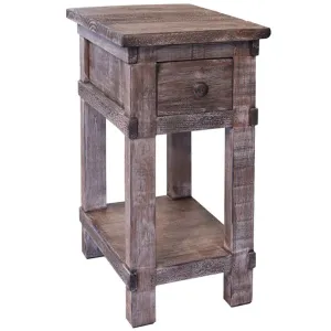 Greenview Weathered Gray Side Table