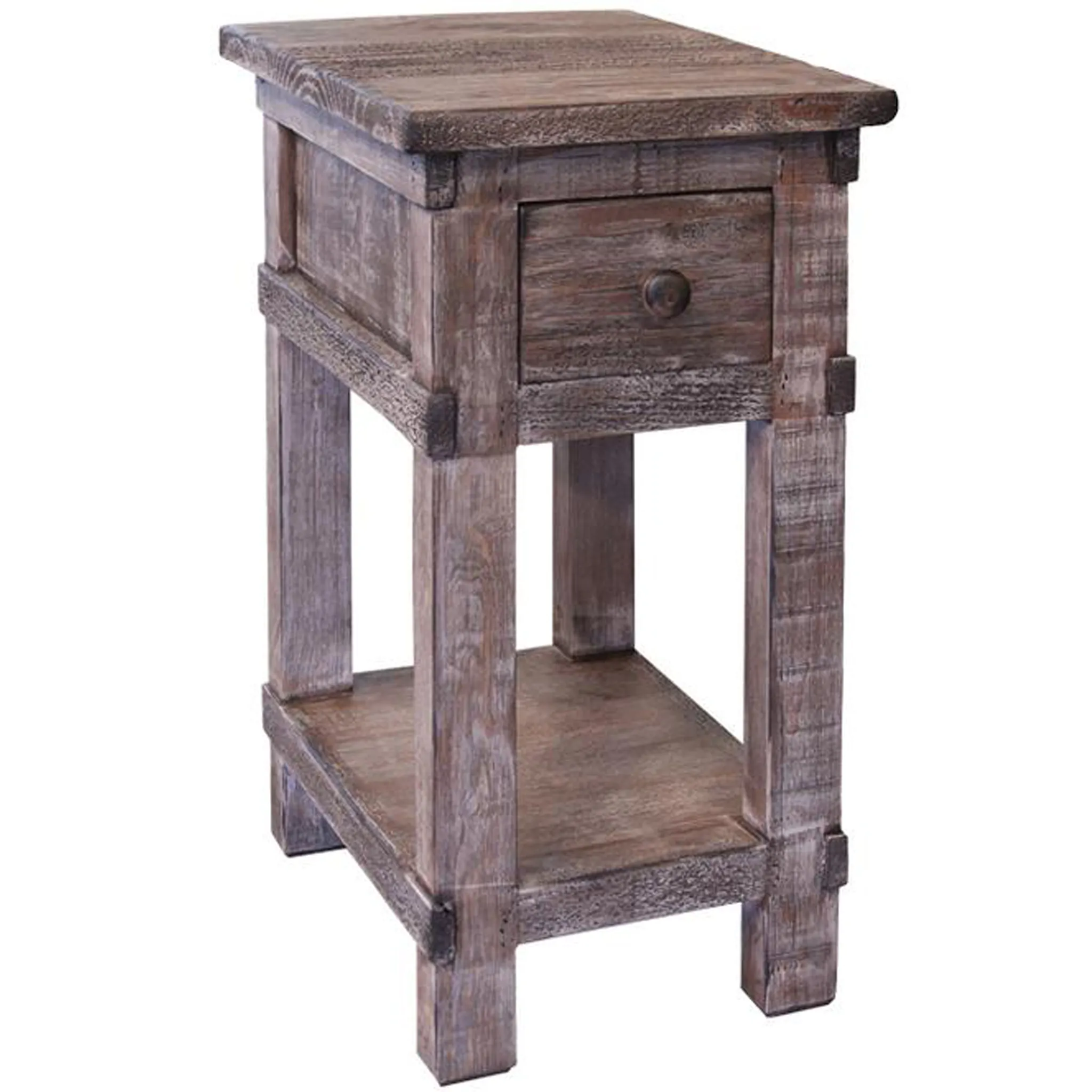 Greenview Weathered Gray Side Table