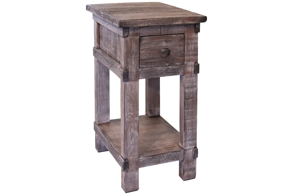 Greenview Weathered Gray Side Table