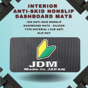 JDM Anti-Skid Nonslip Dashboard Mats - Silicon Type Material | Car Anti Slip Mat