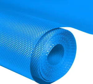 Kuber Industries Multipurpose Textured Super Strong Anti-Slip Mat Liner,Size 45X500 Cm (5 Meter Roll, Blue) - CTKTC40259