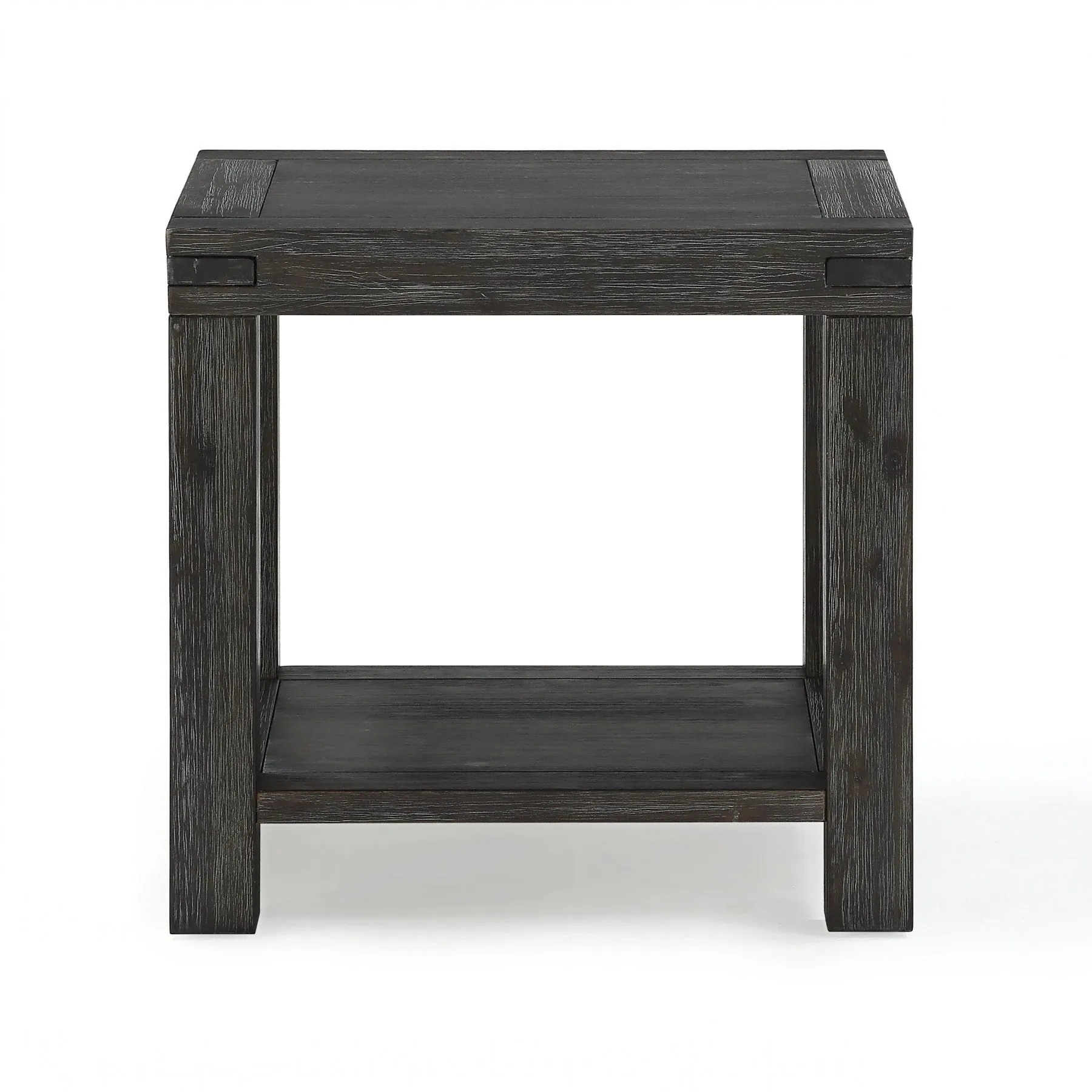 Livingston Rustic Modern Acacia Wood End Table (2 Colors Available)