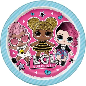 LOL Doll Surprise Paper Plates 8pk