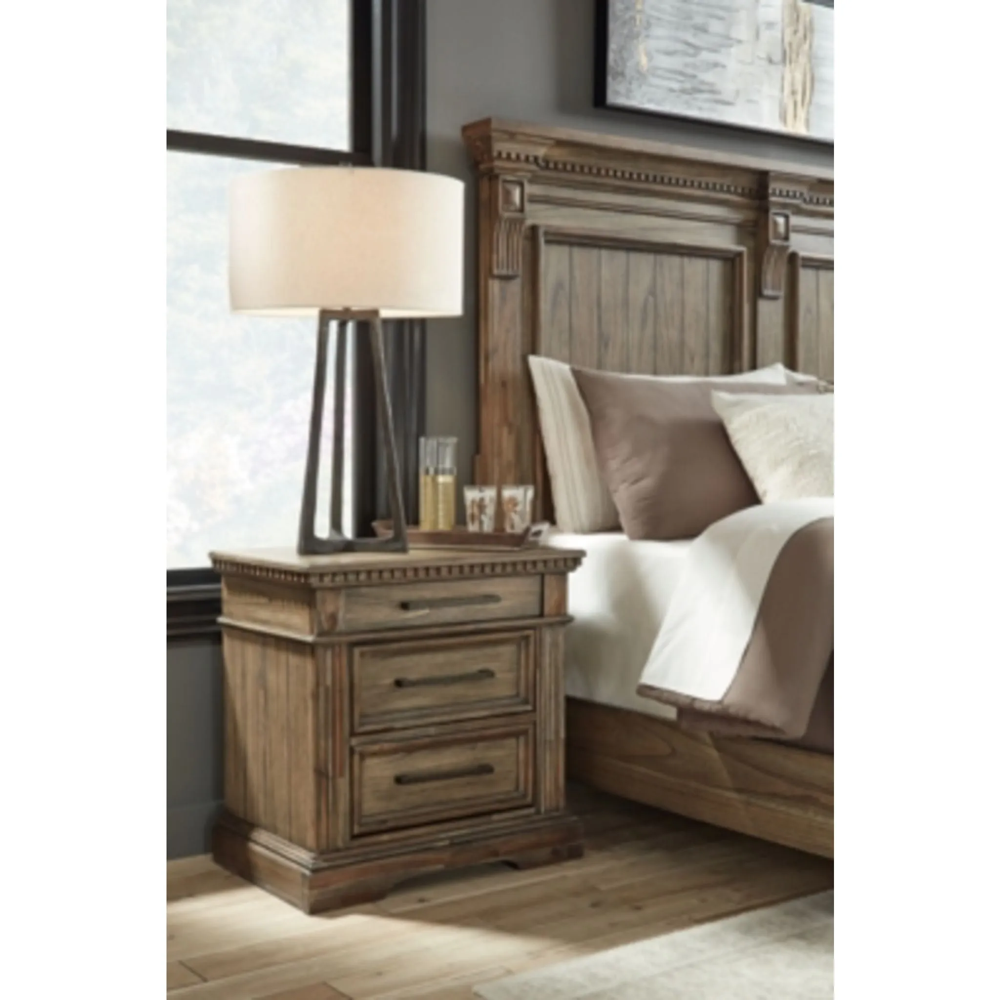 Markenburg Three Drawer Nightstand