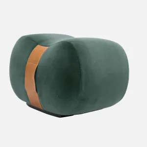 Milo Velvet Emerald Green Ottoman