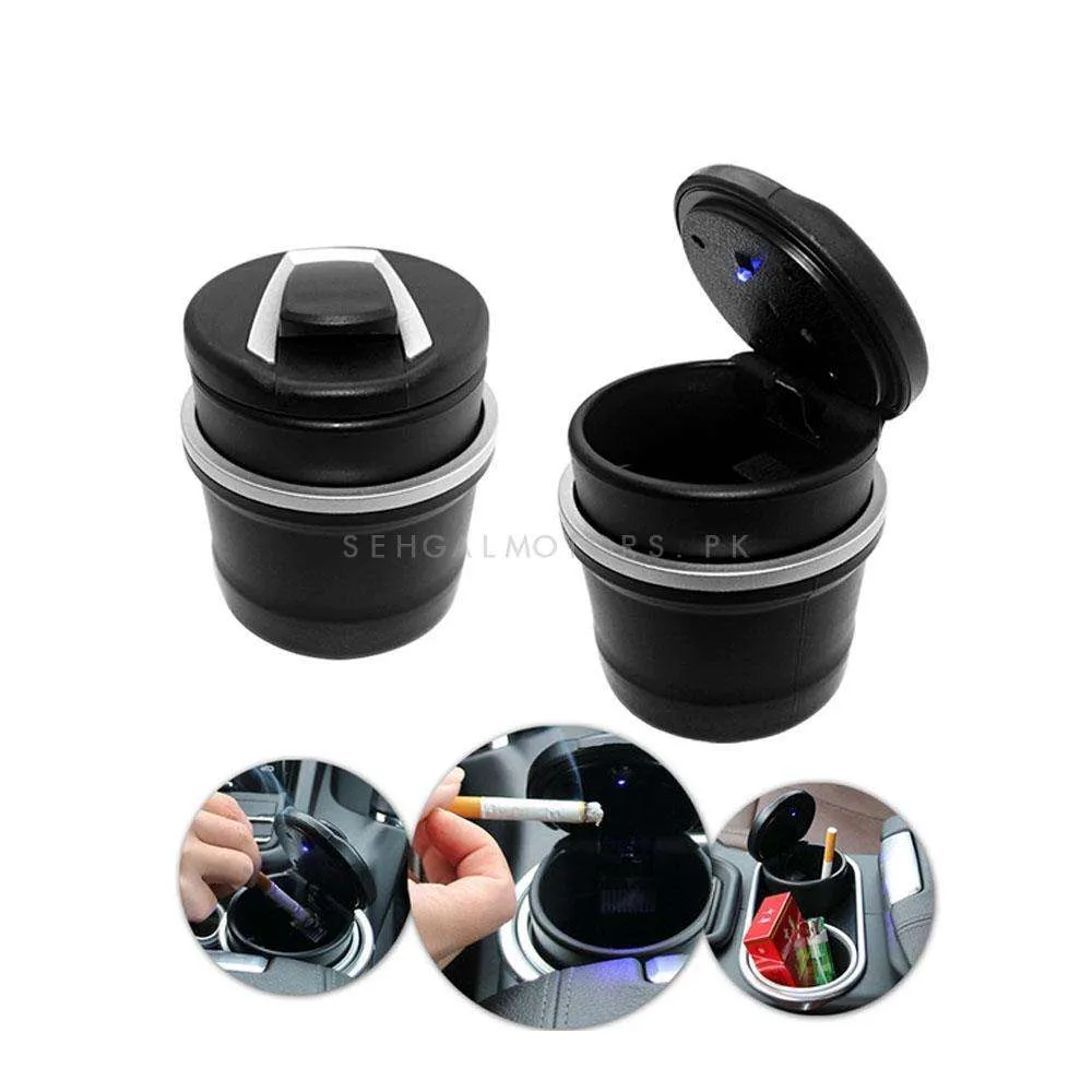 Mini BMW Portable Car Ashtray For Smokers with LED